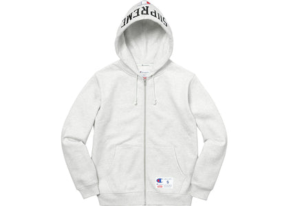 Supreme Champion Arc Logo Zip Up Sweat Ash Grey - product view 2