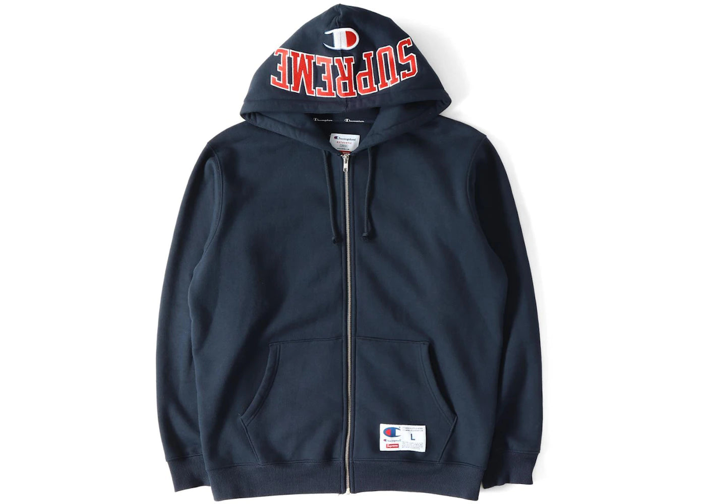 Supreme Champion Arc Logo Zip Up Sweat Navy - vue secondaire A
