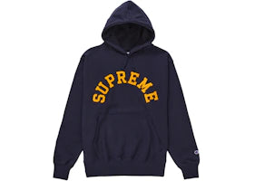 Supreme Champion Hooded Sweatshirt (SS25) Navy - vue 360