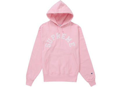Supreme Champion Hooded Sweatshirt (SS25) Pink - authentic Supreme apparel