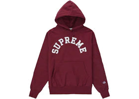 Supreme Champion Hooded Sweatshirt (SS25) Red - vue 360