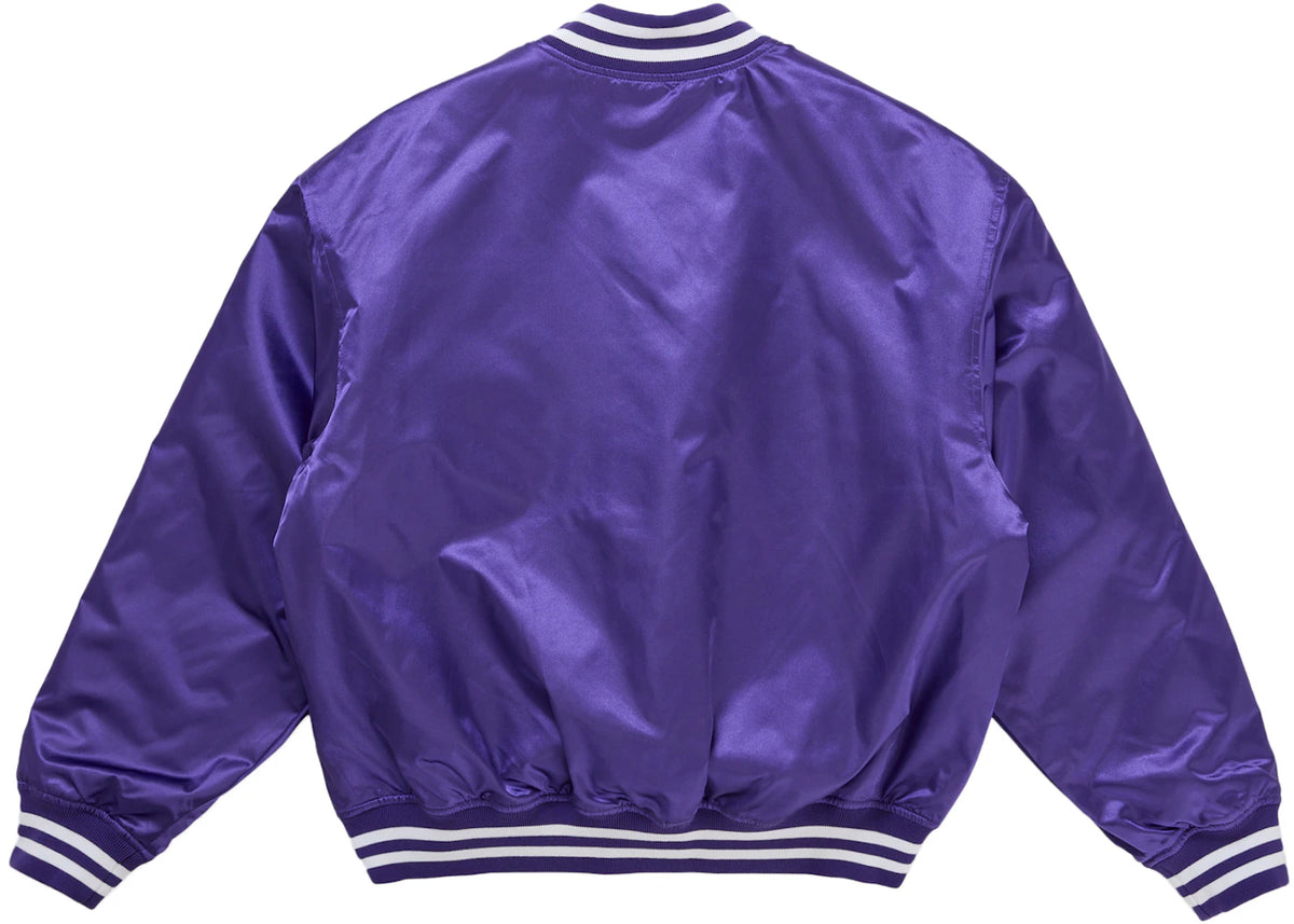 Supreme Champion Satin Varsity Jacket Purple - vue secondaire B