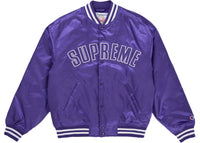 Supreme Champion Satin Varsity Jacket Purple