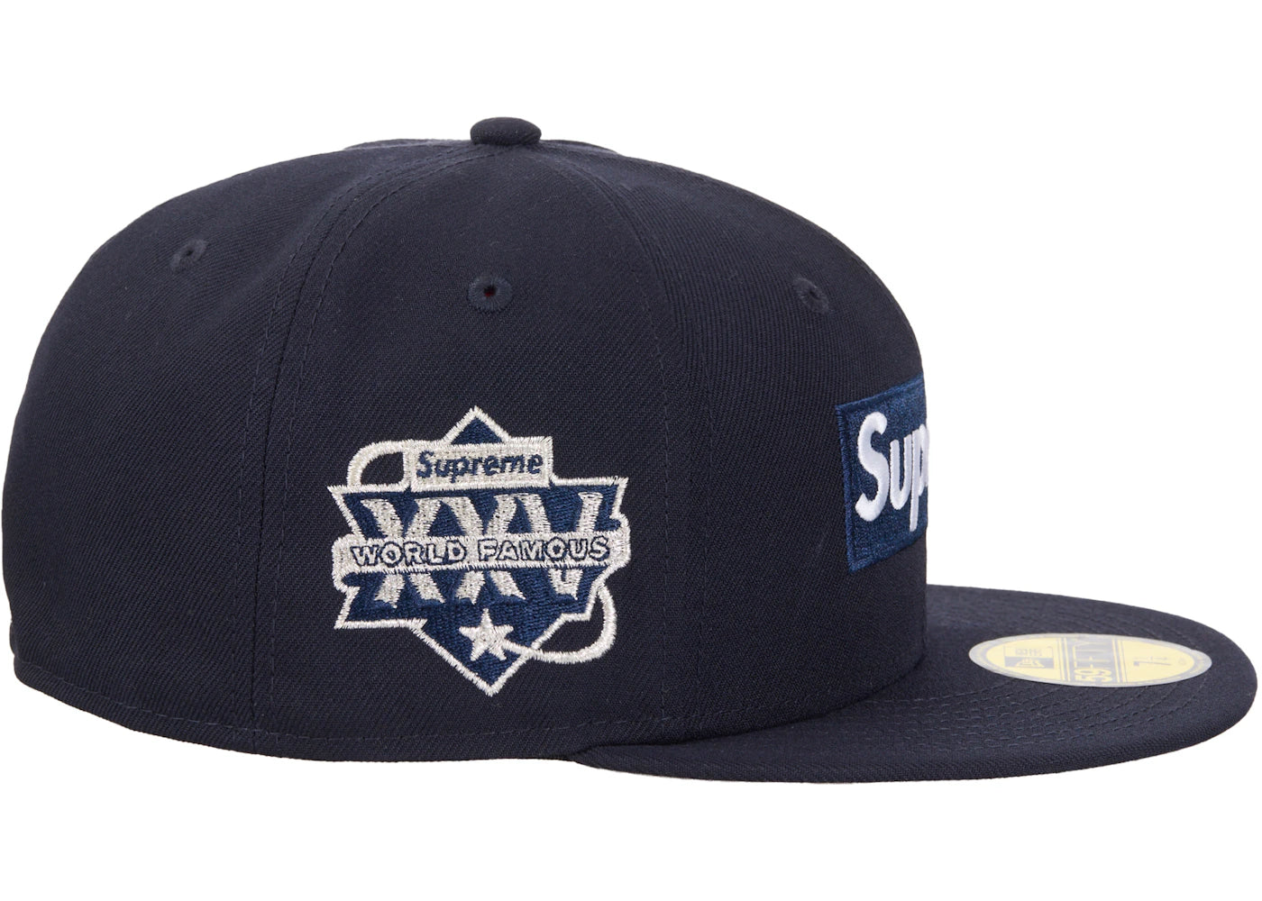 Supreme Championship Box Logo New Era 59Fifty Hat Navy - vue secondaire B