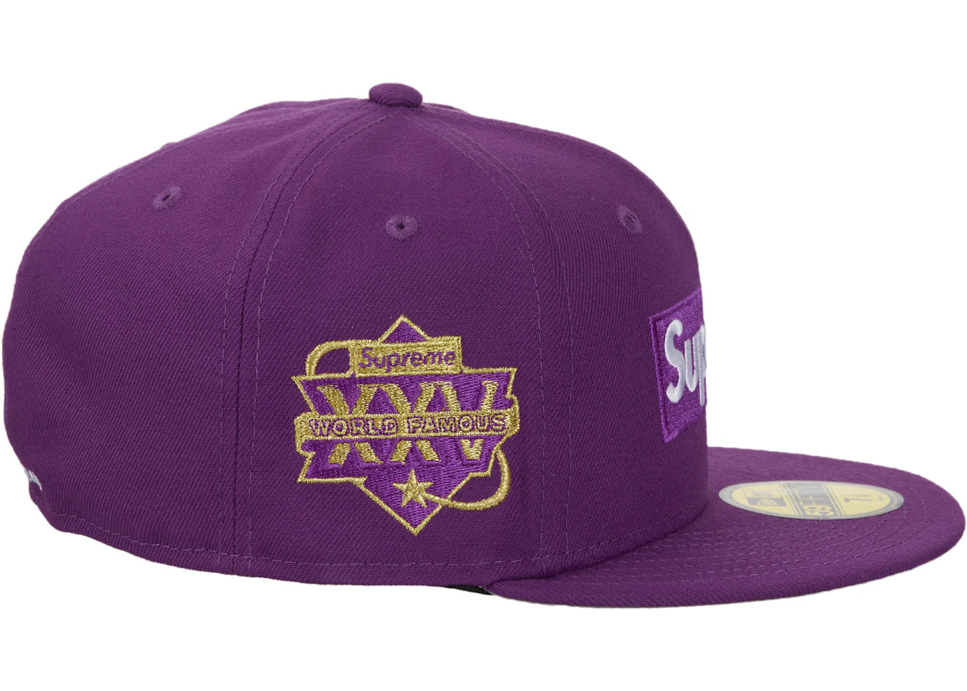 Supreme Championship Box Logo New Era 59Fifty Hat Purple - vue secondaire B