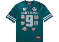 Supreme Championships Embroidered Football Jersey Dark Teal