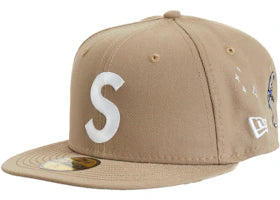 Supreme Characters S Logo New Era Brown - vue 360