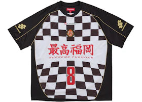 Supreme Checkerboard Soccer Jersey Black - vue 360