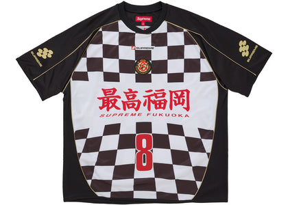 Supreme Checkerboard Soccer Jersey Black - apparel view 2