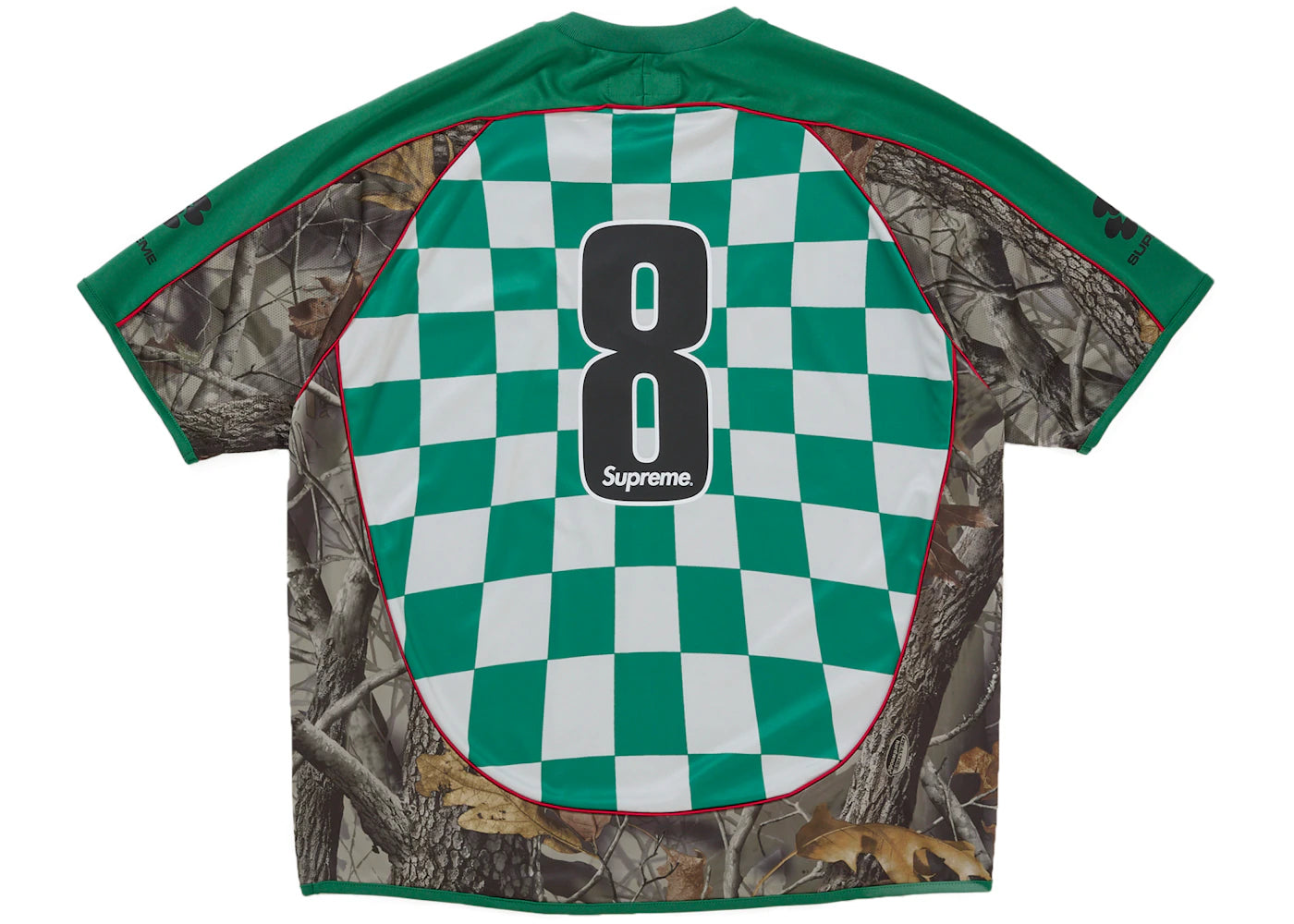 Supreme Checkerboard Soccer Jersey Green - vue secondaire A
