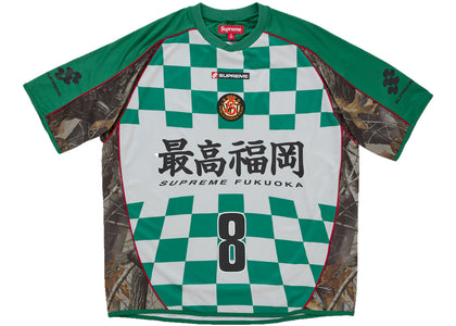 Supreme Checkerboard Soccer Jersey Green - authentic Supreme apparel