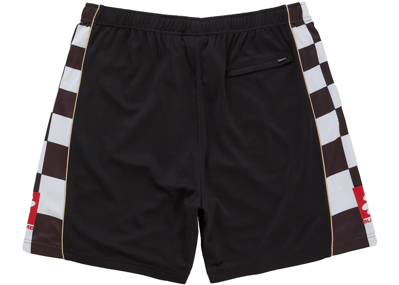 Supreme Checkerboard Soccer Short Black - vue secondaire B