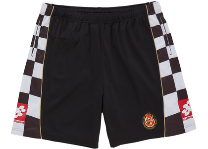 Supreme Checkerboard Soccer Short Black - authentic Supreme product