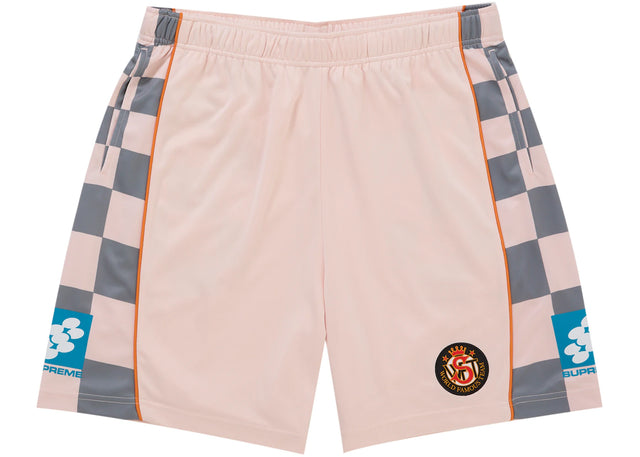 Supreme Checkerboard Soccer Short Pink