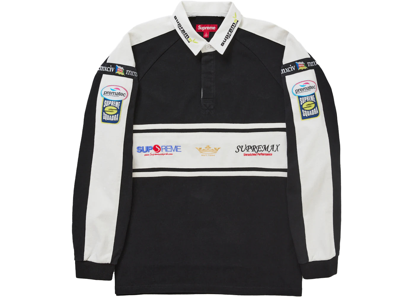 Supreme Chest Stripe Rugby Black - vue secondaire A