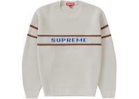 Supreme Chest Stripe Sweater (FW23) White