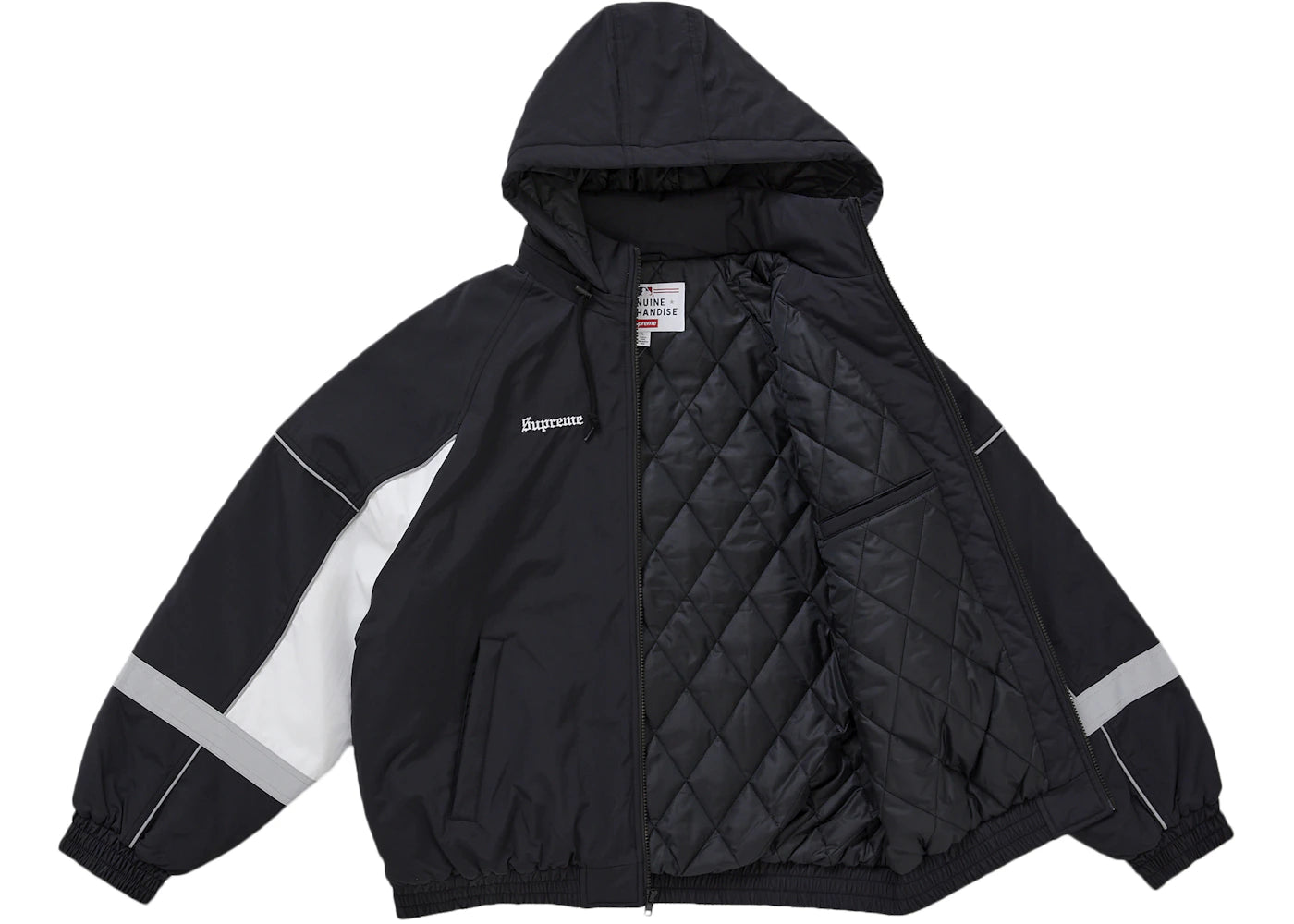 Supreme Chicago White Sox Stadium Jacket Black - vue secondaire B