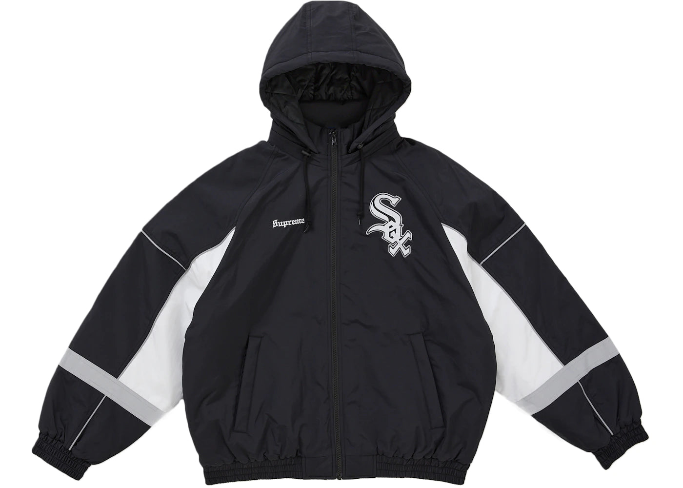 Supreme Chicago White Sox Stadium Jacket Black - vue secondaire A