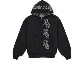 Supreme Chicago White Sox Zip Up Hooded Sweatshirt Black