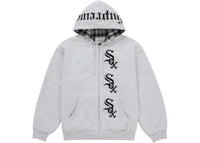 Supreme Chicago White Sox Zip Up Hooded Sweatshirt Grey