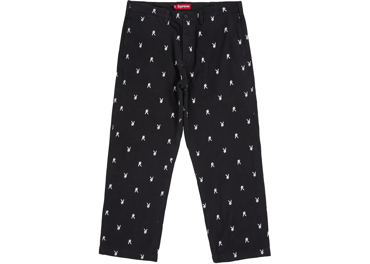 Supreme Chino Pant (SS26) Black Playboy - vue 360