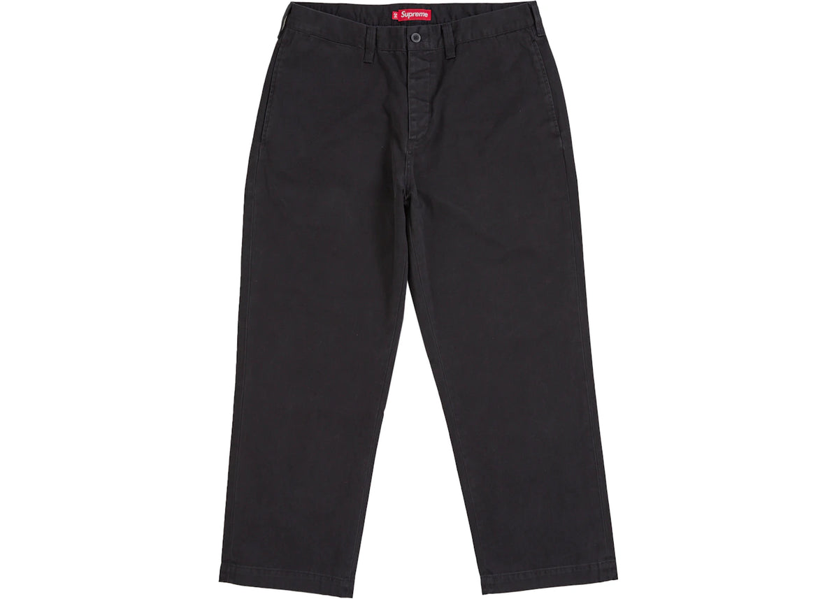 Supreme Chino Pant (SS26) Black - vue 360