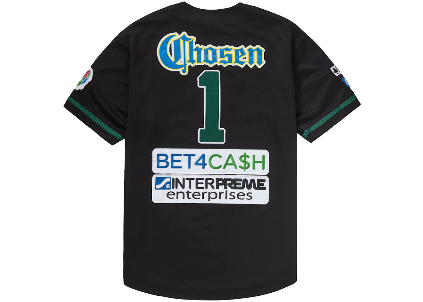 Supreme Chosen One Baseball Jersey Black - vue secondaire B