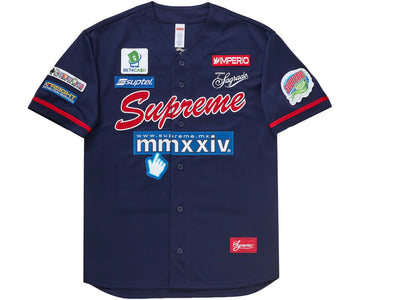 Supreme Chosen One Baseball Jersey Navy - apparel view 2