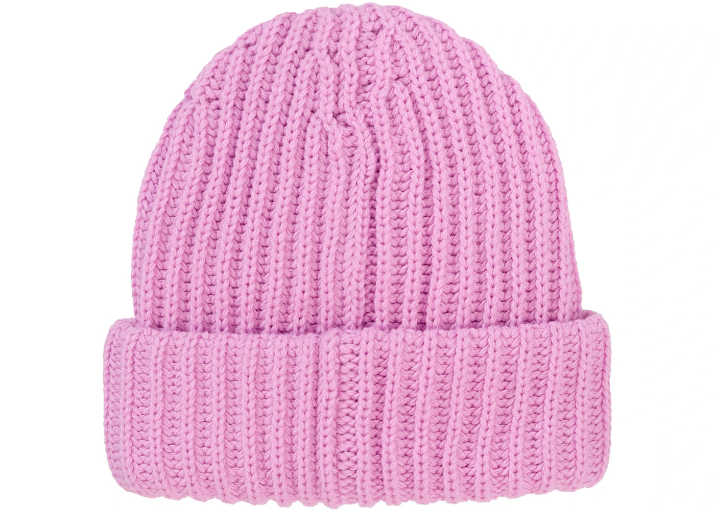 Supreme Chunky Rib Classic Logo Beanie Pink - vue secondaire B