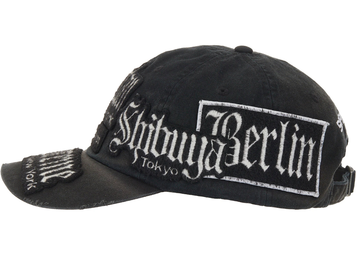 Supreme City Patches 6-Panel Hat Black - vue secondaire B