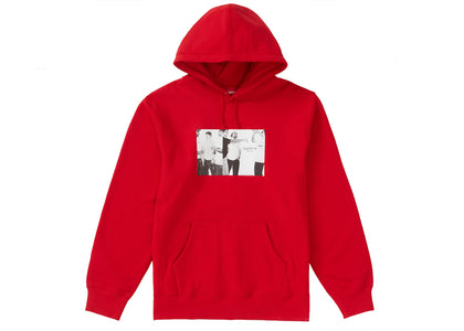 Supreme Classic Ad Hooded Sweatshirt Red - authentic Supreme apparel