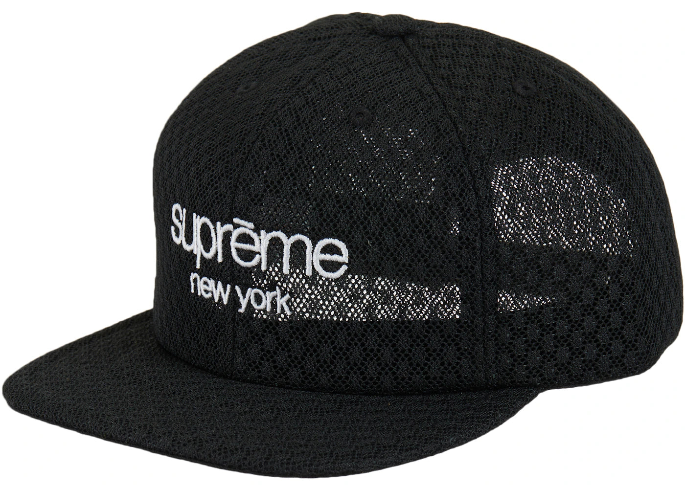 Supreme Classic Logo Air Mesh 6-Panel Black - vue 360