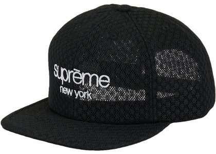 Supreme Classic Logo Air Mesh 6-Panel Black - authentic Supreme product