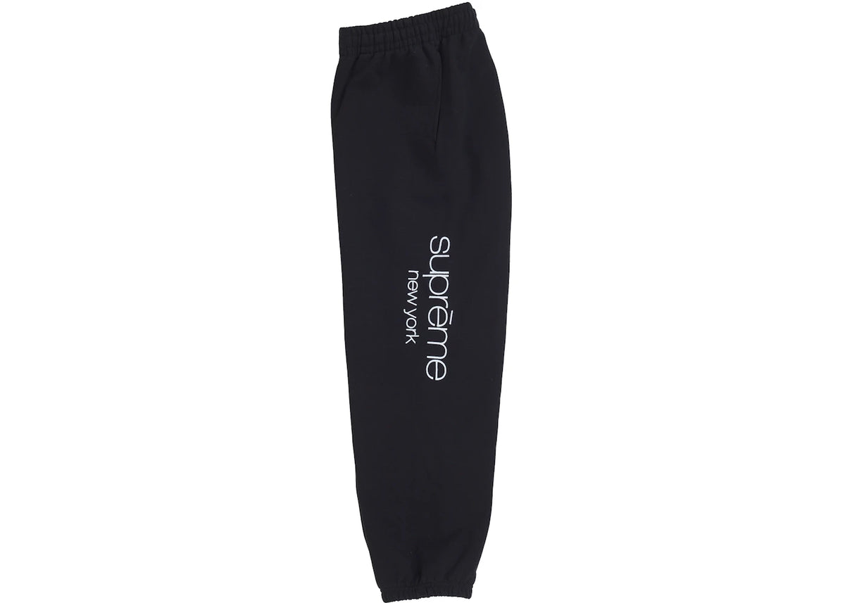 Supreme Classic Logo Sweatpant Black - vue secondaire B