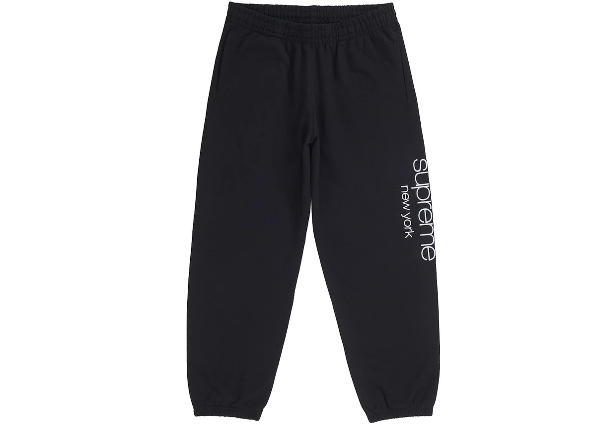 Supreme Classic Logo Sweatpant Black - vue secondaire A
