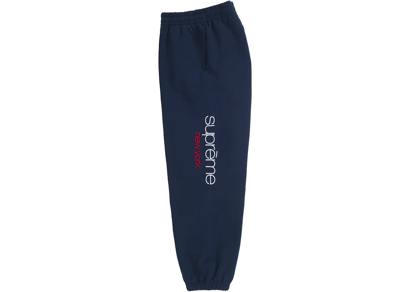 Supreme Classic Logo Sweatpant Navy - vue secondaire A