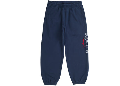 Supreme Classic Logo Sweatpant Navy - authentic Supreme product