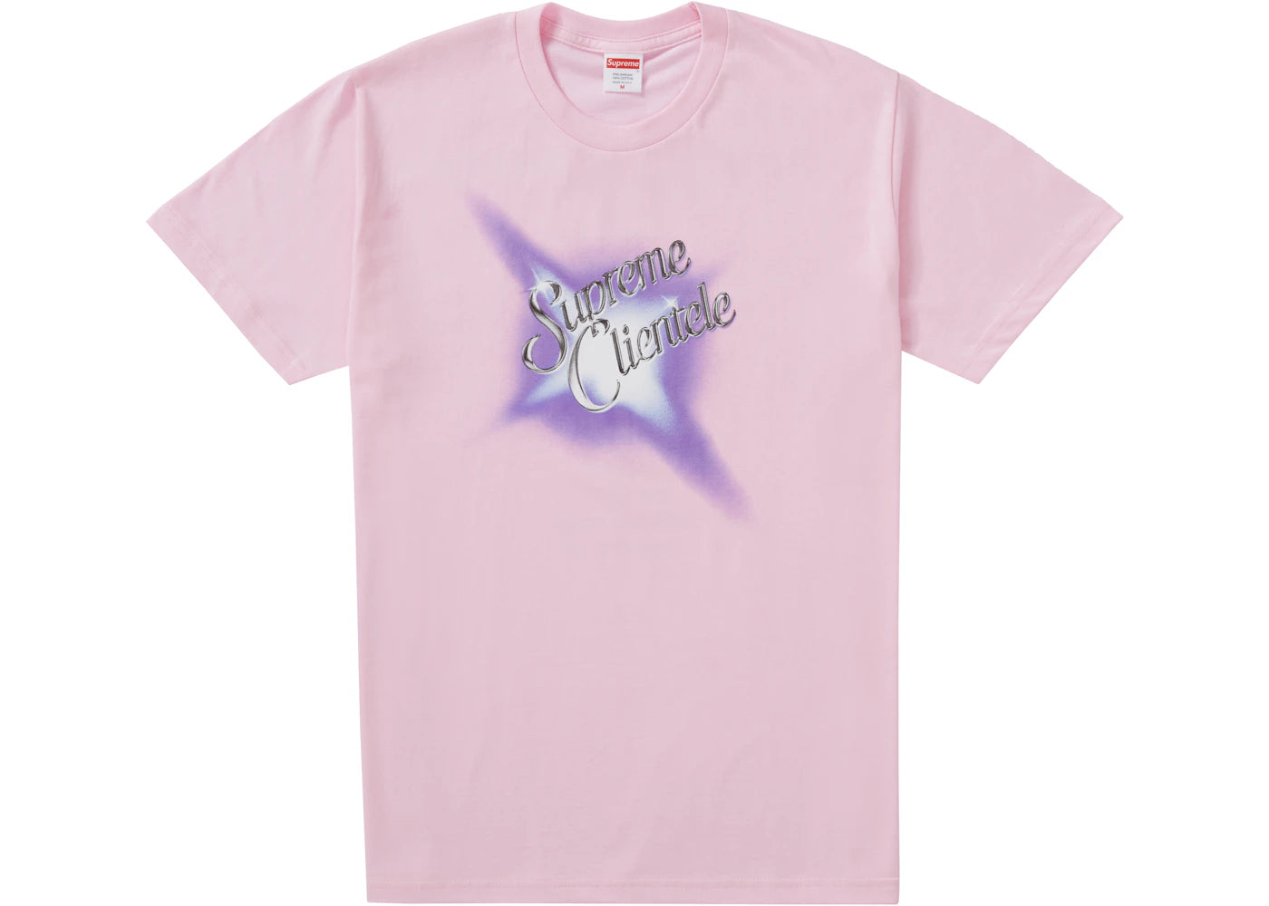 Supreme Supreme Clientele Tee Light Pink - vue secondaire A