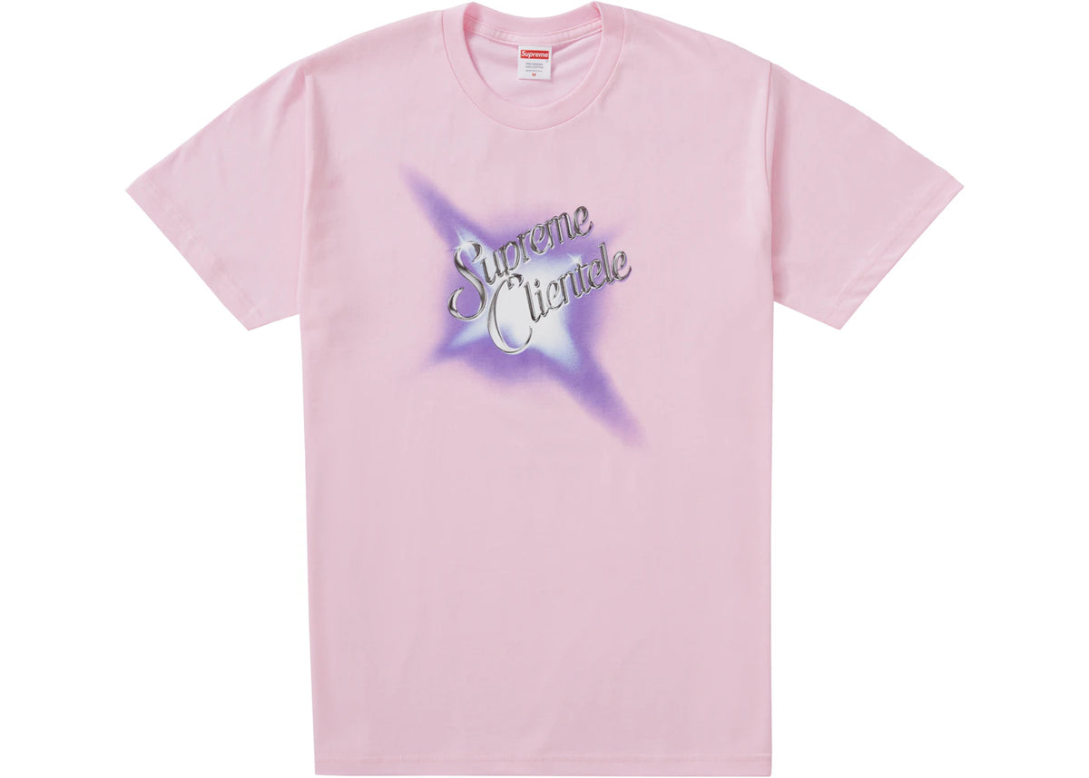 Supreme Supreme Clientele Tee Light Pink - vue 360