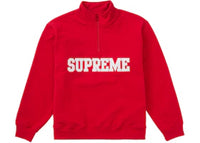Supreme Collegiate Half Zip Pullover Red