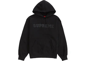 Supreme Collegiate Hooded Sweatshirt Black - vue 360