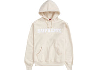 Supreme Collegiate Hooded Sweatshirt Natural
