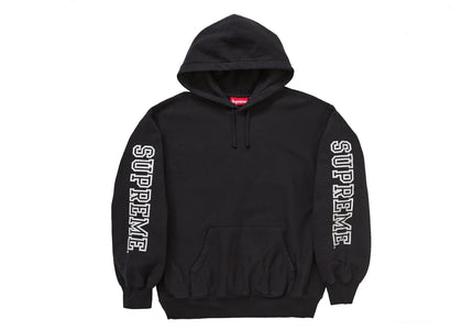 Supreme Collegiate Sleeve Hooded Sweatshirt Black - apparel view 2