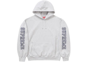 Supreme Collegiate Sleeve Hooded Sweatshirt Ash Grey - vue 360