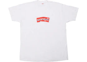 Supreme Comme Des Garcons SHIRT Box Logo Tee White