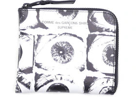 Supreme Comme des Garcons SHIRT Large Eyes Coin Pouch White - vue 360