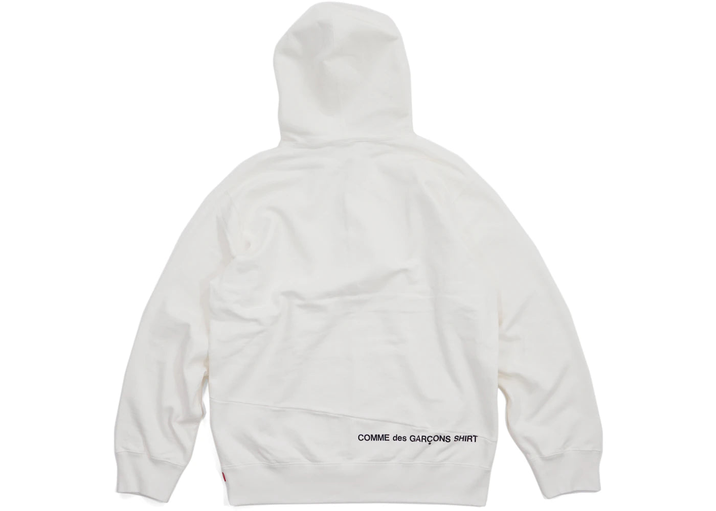 Supreme Comme des Garcons SHIRT Split Box Logo Hooded Sweatshirt White - vue secondaire B