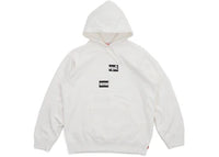 Supreme Comme des Garcons SHIRT Split Box Logo Hooded Sweatshirt White