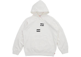 Supreme Comme des Garcons SHIRT Split Box Logo Hooded Sweatshirt White