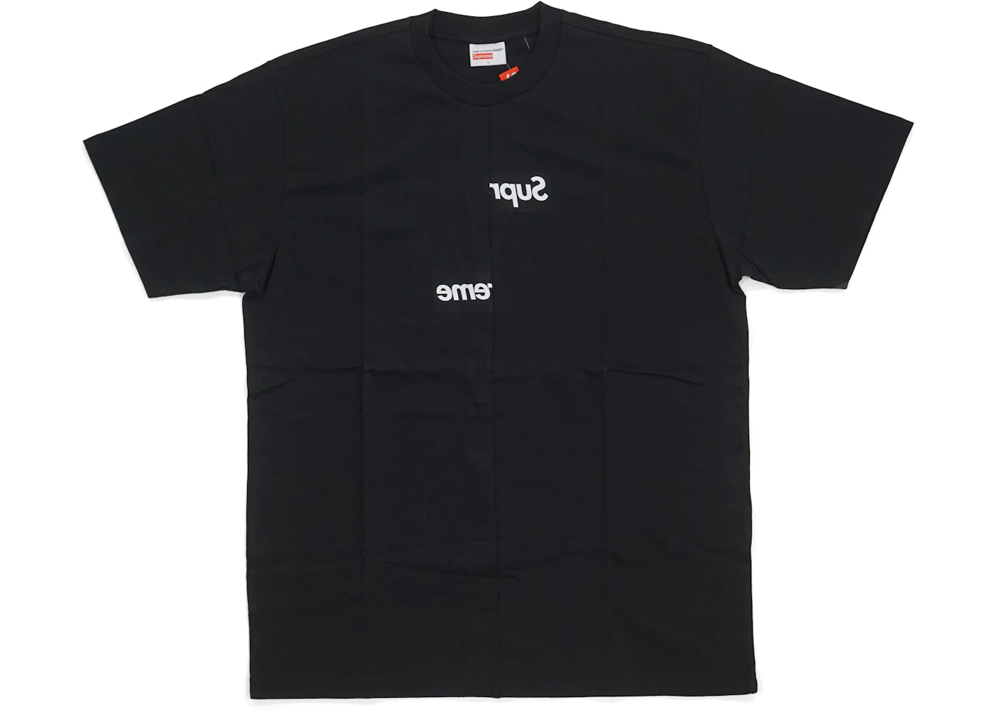 Supreme Comme des Garcons SHIRT Split Box Logo Tee Black - vue secondaire A